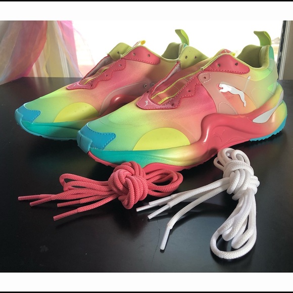 rise tie dye women's sneakers puma